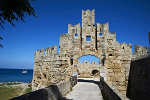Fortress, UNESCO World Heritage Site, Rhodes City, Rhodes, Dodecanese, Greek Islands, Greece, Europe