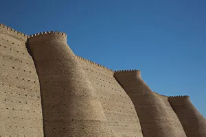Fortress Wall, Ark of Bukhara, Bukhara, Uzbekistan, Central Asia, Asia