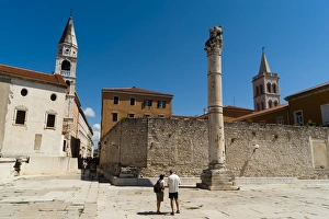 Images Dated 16th August 2010: The Forum, Zadar, Zadar county, Dalmatia region, Croatia, Europe