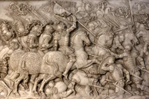 Knight Prints: Foundations low relief on the tomb of Francis 1 King of France