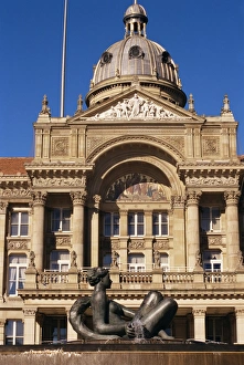 Local Famous Place Prints: Fountain and Council House, city centre, Birmingham, England, United Kingdom, Europe