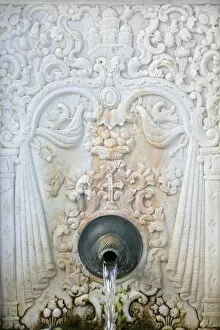 Images Dated 14th April 2006: Fountain in Koutloumoussiou monastery on Mount Athos, UNESCO World Heritage Site, Greece