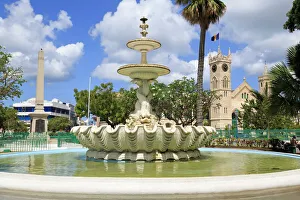 Barbados Prints: Fountain in National Heroes Square