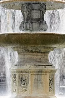 Fountain at St. Peters Square, Vatican, Rome, Lazio, Italy, Europe