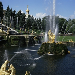 Peterhof Prints: Fountains, Petrodvorets (Peterhof), St