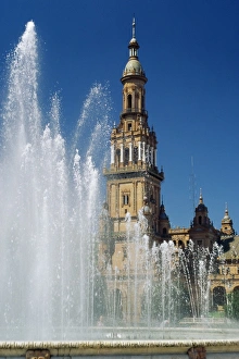 Fountains in the Plaza de Espana
