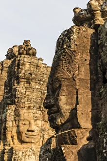 Traditionally Cambodian Prints: Four-faced towers in Prasat Bayon