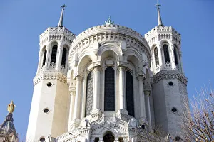 Images Dated 8th December 2008: Fourviere Basilica, Lyon, Rhone, France, Europe