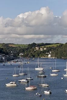 Images Dated 11th September 2010: Fowey harbour and estuary, Cornwall, England, United Kingdom, Europe