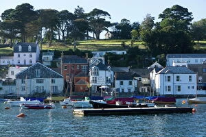 View Into Land Collection: Fowey harbour and town, Cornwall, England, United Kingdom, Europe