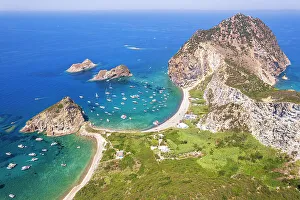Latina Province Prints: Francese bay and the rock of the Saint Silverio