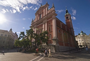 Franciscan Prints: Franciscan Church of the Annunciation, Ljubljana, Slovenia, Europe