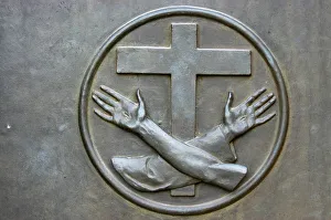 Images Dated 5th November 2009: Franciscan cross, Ain-Karim, Israel, Middle East