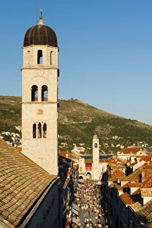Monastic Prints: Franciscan monastery bell tower, Dubrovnik, UNESCO World Heritage Site