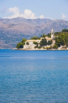 Franciscan Monastery, Lopud Island, Elaphiti Islands (Elaphites), Dalmatian Coast, Adriatic Sea, Croatia, Europe