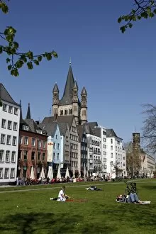 Images Dated 18th April 2010: Frankenwerft, Great Saint Martin, Cologne, North Rhine Westphalia, Germany, Europe