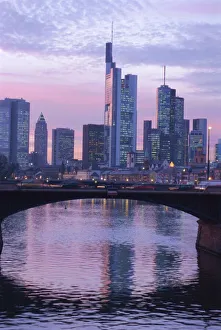 Purple Prints: Frankfurt-am-Main skyline