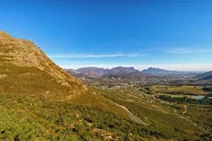 Scenic Route Prints: Franschhoek Wine Valley, Franschhoek, Western Cape, South Africa, Africa