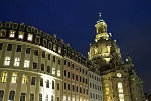 Images Dated 27th October 2006: Frauenkirche, Dresden, Saxony, Germany, Europe