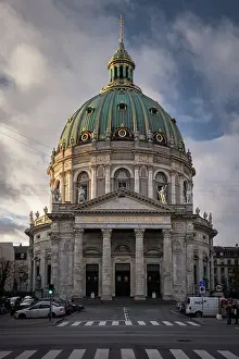 Support Prints: Frederik's Church (Frederiks Kirke) (The Marble Church), Copenhagen, Denmark, Europe