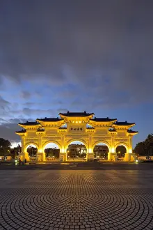 Taipei Prints: Freedom Square Memorial arch, Chiang Kaishek Memorial Grounds, Taipei, Taiwan, Asia