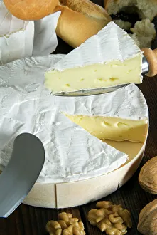 Lunch Prints: French Brie cheese, France, Europe