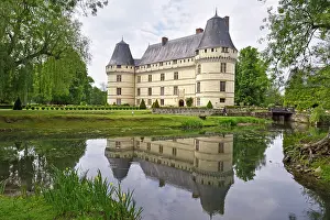Chateau Prints: French Renaissance Chateau de l'Islette by the Indre River at Azay-le-Rideau