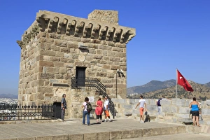 Crusader Prints: French Tower in Castle of St. Peter, Bodrum, Anatolia, Turkey, Asia Minor, Eurasia