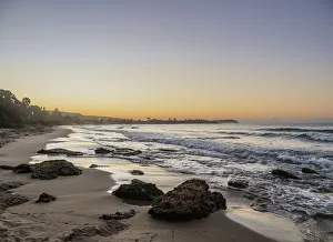 Jamaica Prints: Frenchmans Beach at dawn, Treasure Beach, Saint Elizabeth Parish, Jamaica
