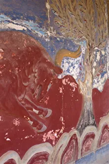 Bull Prints: Fresco of bull