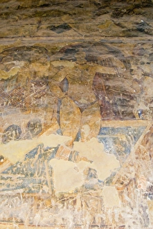 Images Dated 13th October 2007: Fresco, Qasr Amra (Quseir Amra), Ummayad Hunting Pavilion, UNESCO World Heritage Site