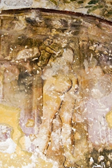 Images Dated 13th October 2007: Fresco, Qasr Amra (Quseir Amra), Ummayad Hunting Pavilion, UNESCO World Heritage Site