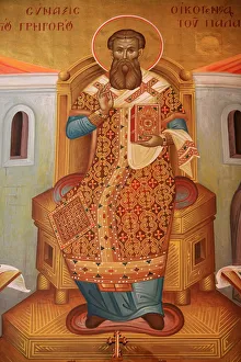 Images Dated 19th April 2006: Fresco in St. Gregory Palamas Greek Orthodox church, Thessaloniki, Macedonia, Greece