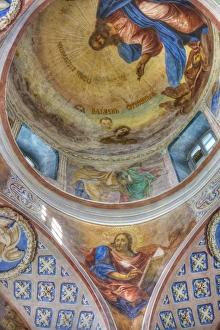Frescoes, Cathedral, St. Anthony Monastery, UNESCO World Heritage Site, Veliky Novgorod