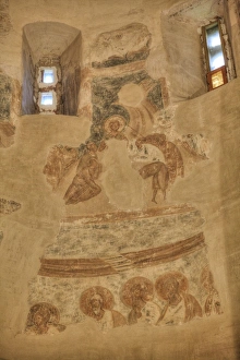 Russian Culture Prints: Frescoes, Church of St. Theodore Stratilates, dating from 1360, UNESCO World Heritage Site