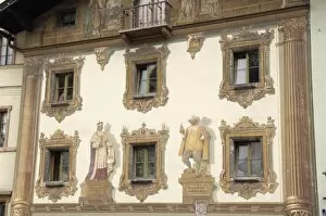Images Dated 18th June 2008: Frescoes, Market Platz, Berchtesgaden, Bavaria, Germany, Europe