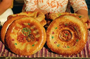 Stall Prints: Fresh Uzbek bread