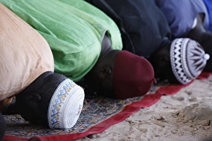 Friday Prayers Prints: Friday prayers, Abene, Casamance, Senegal, West Africa, Africa