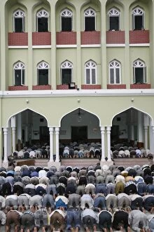 Friday prayers at Kathmandu Mosque, Kathmandu, Nepal, Asia