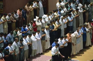 Conformity Prints: Friday prayers at mosque in Djemaa el Fna