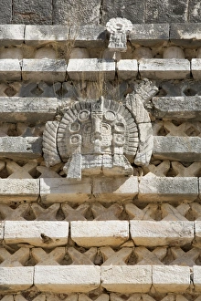Frieze, Nuns Quadrangle, Uxmal, Mayan archaeological site, UNESCO World Heritage Site