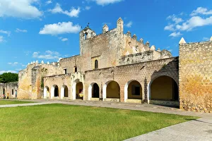 Izamal Prints: Frontage of Convent of San Bernardino of Sienna