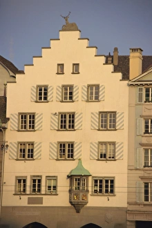 Zurich Prints: Frontage of a Guild Hall, Zurich, Switzerland, Europe