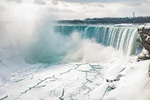 Ontario Prints: Frozen Niagara Falls, Ontario, Canada, North America