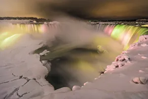 Ontario Prints: Frozen rainbow at Niagara Falls, Ontario, Canada, North America