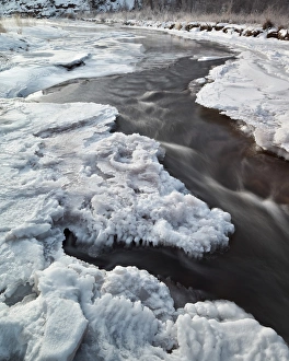 San Miguel County Prints: Frozen San Miguel River, San Miguel County