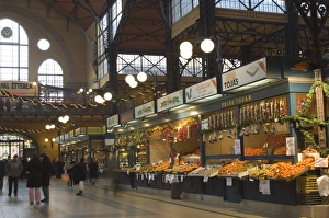 Central Market Prints: Fruit, food stands at Central Market