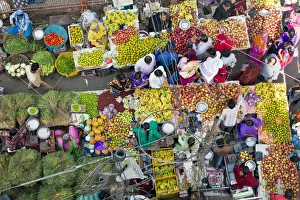 Fruit and vegetable market in the Old City, Udaipur, Rajasthan, India