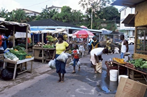 Vege Table Prints: Fruit and vegetable market at Scarborough
