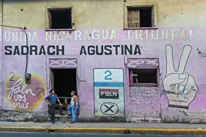 Graffiti Prints: FSLN (Sandinista) mural reflecting the revolutionary past of this important northern city